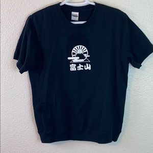 NEVER worn Black Mt Fuji T Shirt